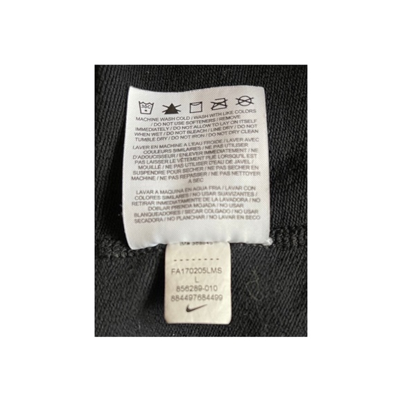 Nike Pro Hyperwarm Quarter Zip Crisscross Open-back Pullover, Size L - Picture 7 of 7